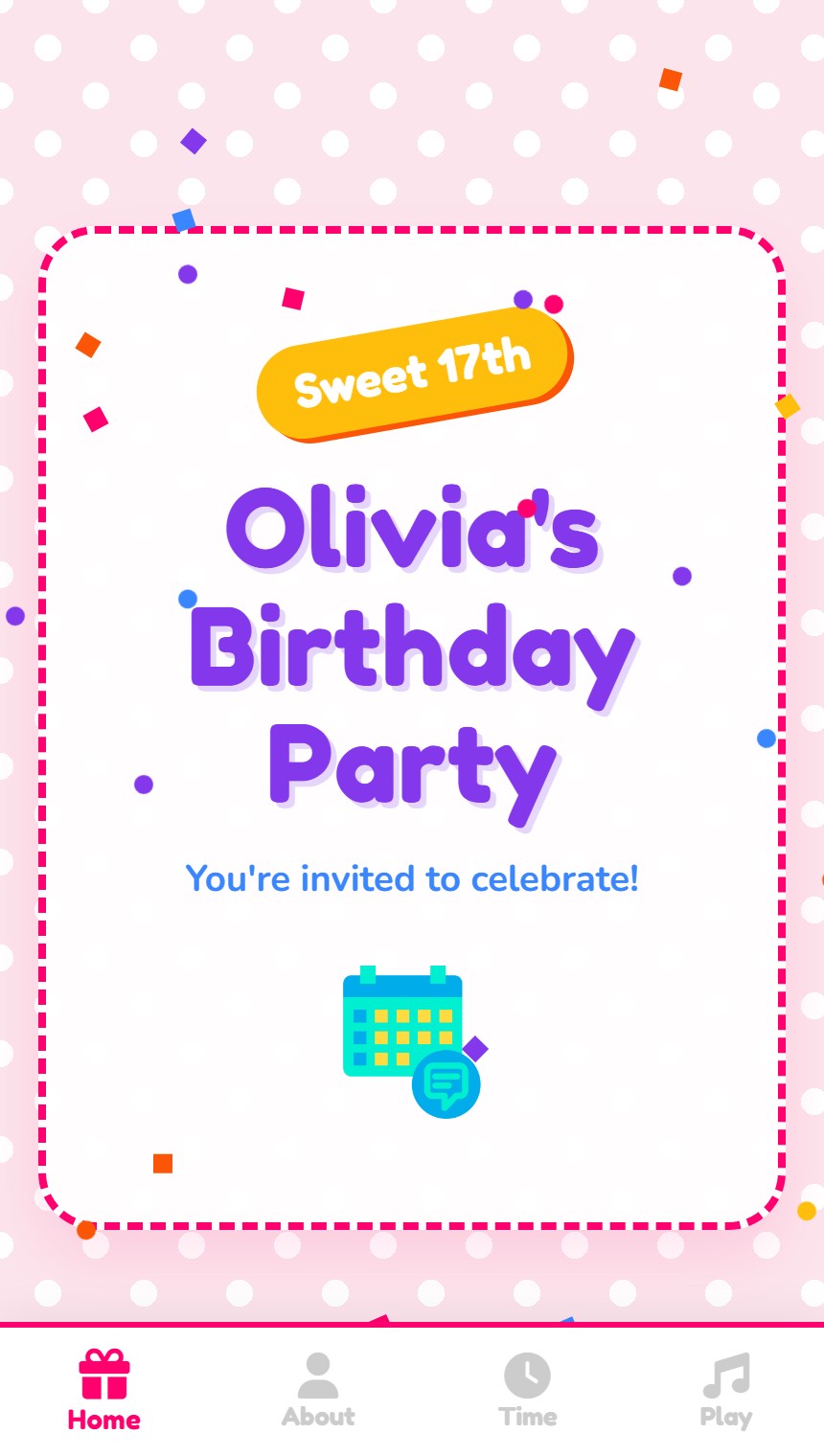 Sweet 17 Colorful