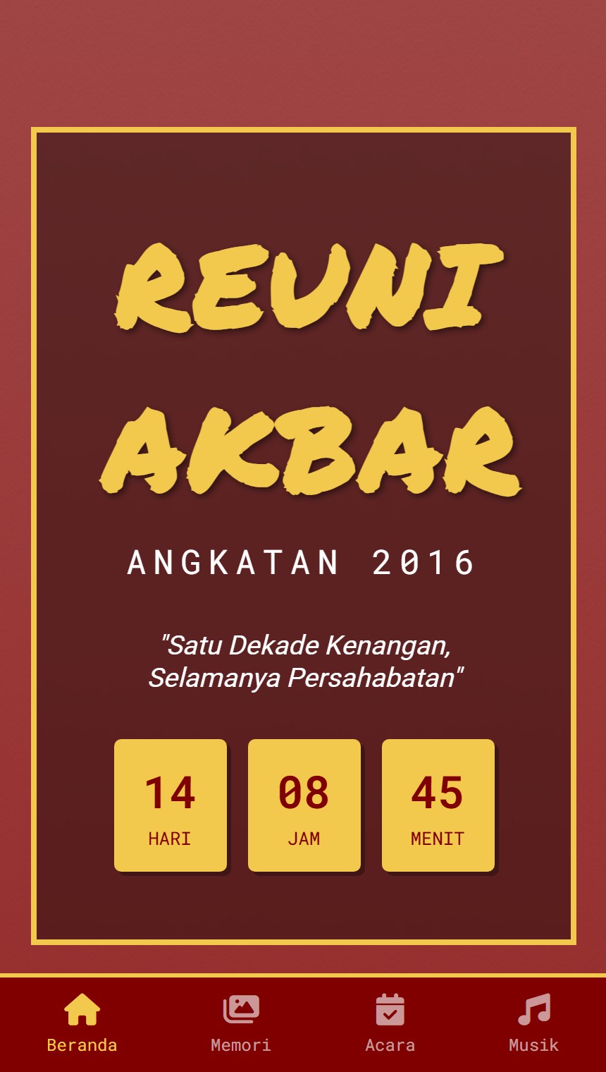Nostalgia Reuni Akbar