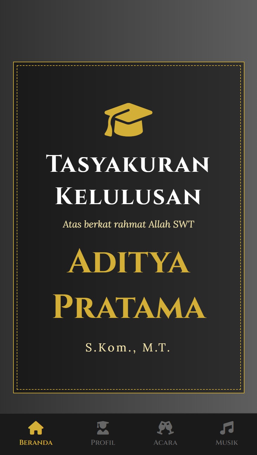 Graduation Gold Elegance
